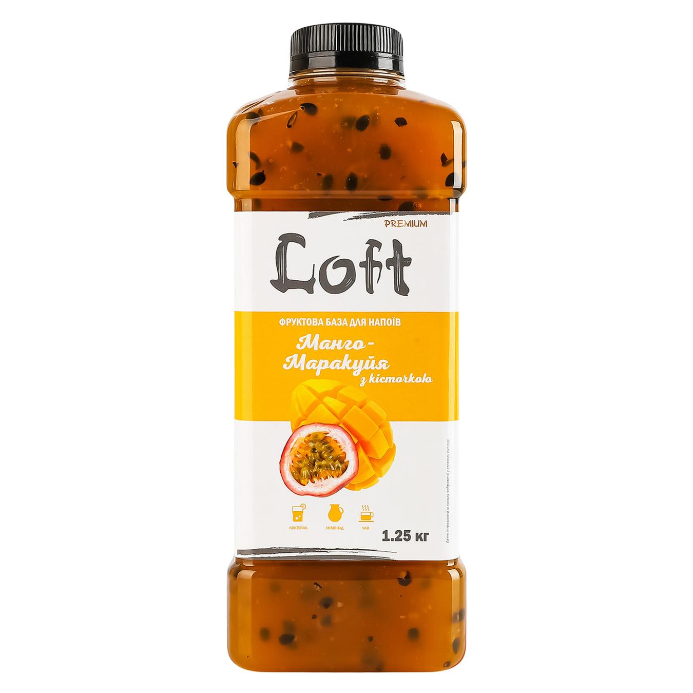 Сироп Loft Premium Манго-маракуя з кісточкою 1,25кг — фото продукту