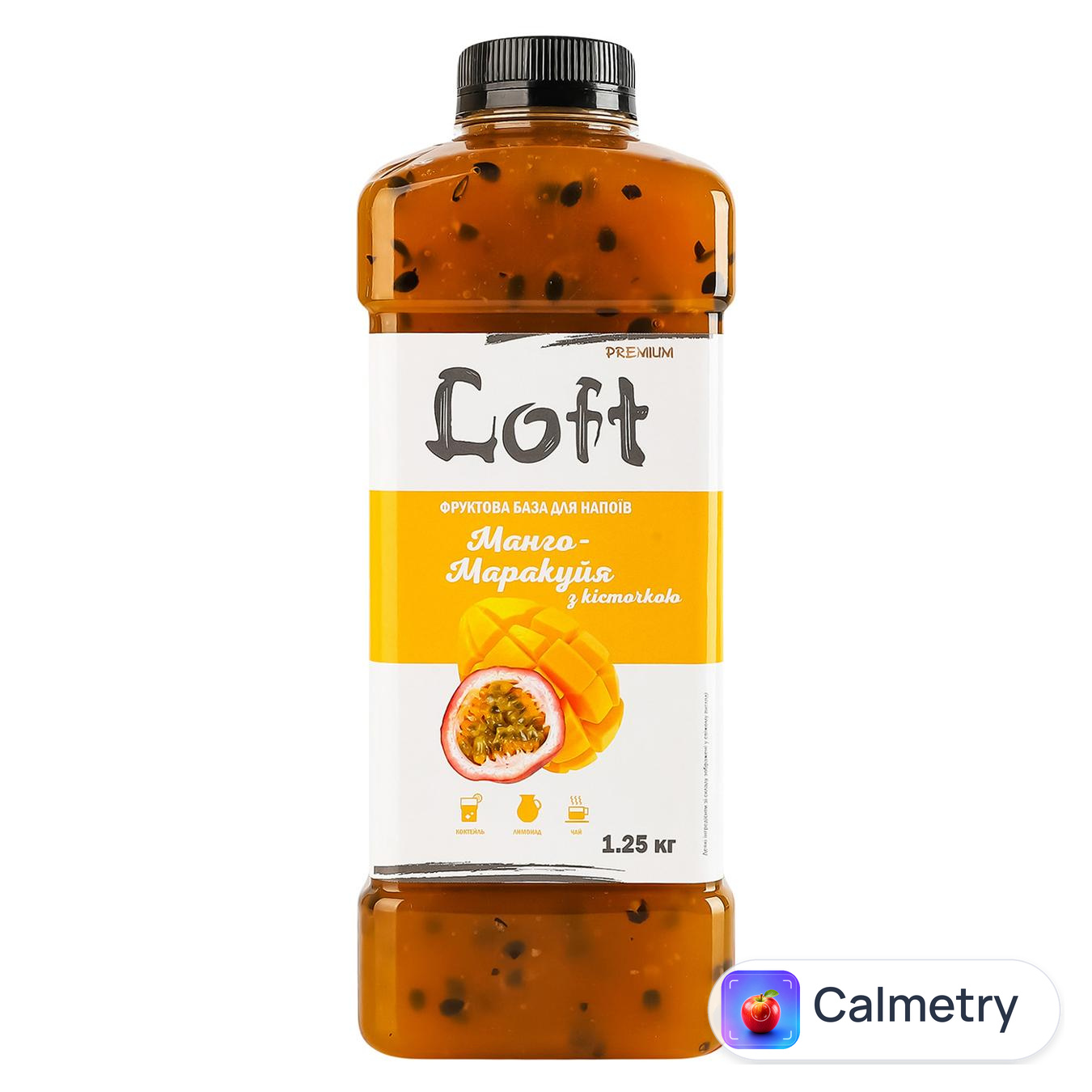 Сироп Loft Premium Манго-маракуя з кісточкою 1,25кг — фото продукту