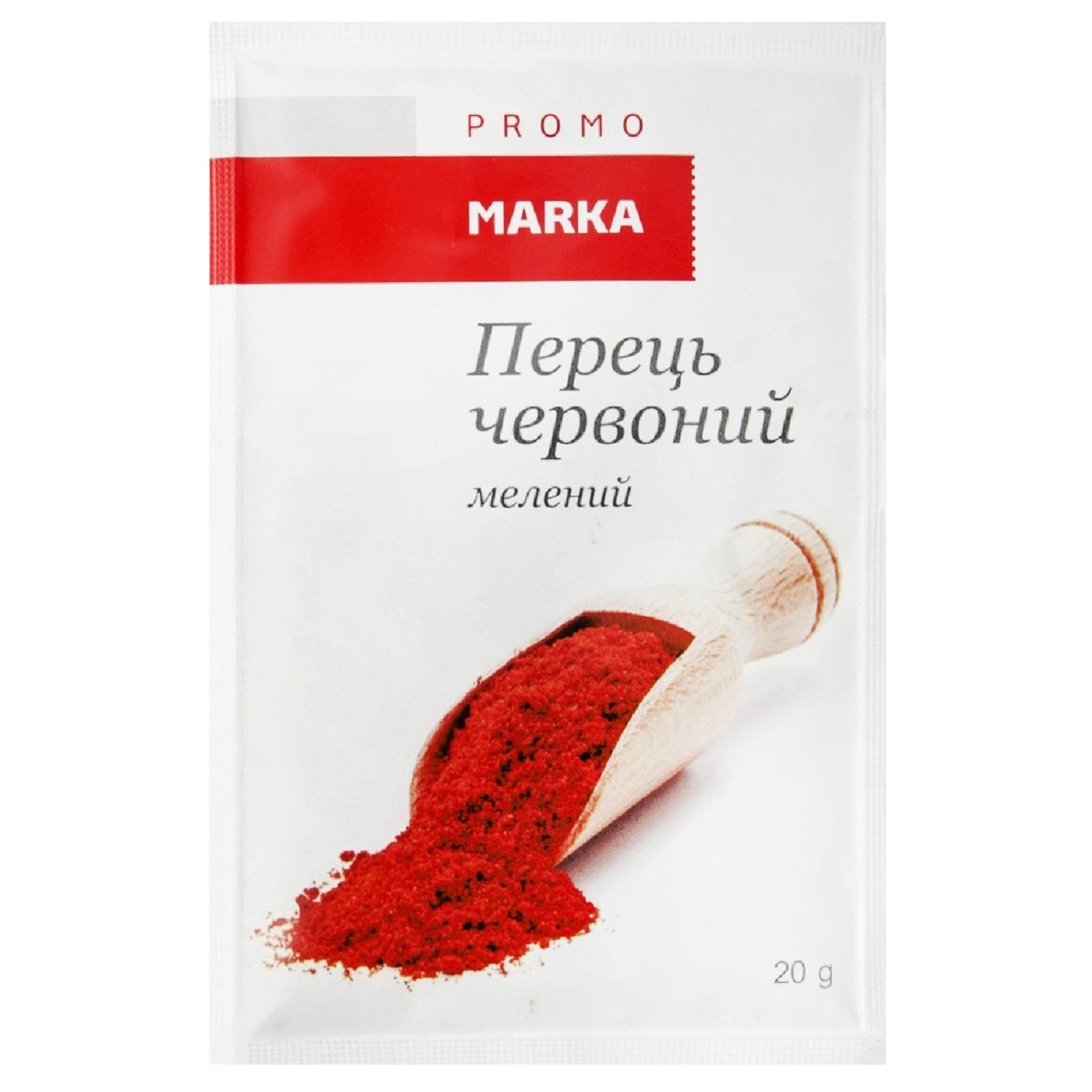 Перець Marka Promo червоний мелений 20г — фото продукту