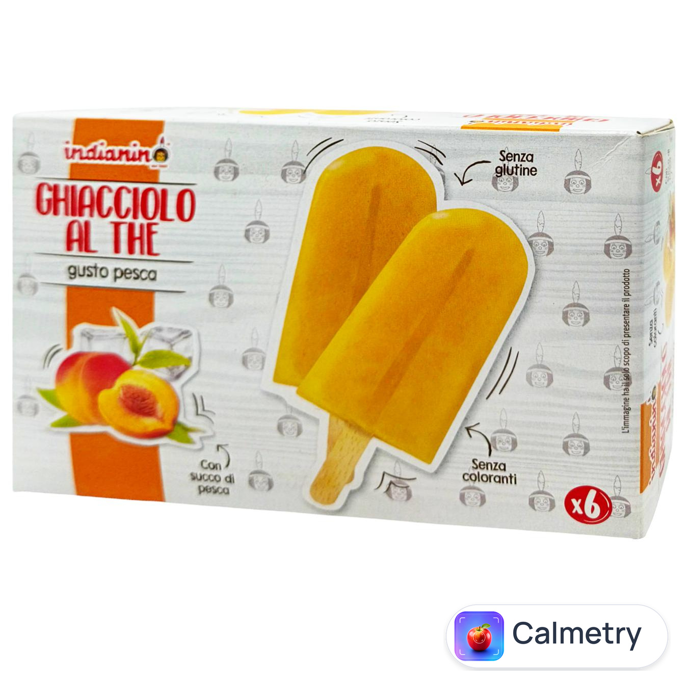 Морозиво Gelato d'Italia Фруктовий лід з персиковим смаком 6*70г