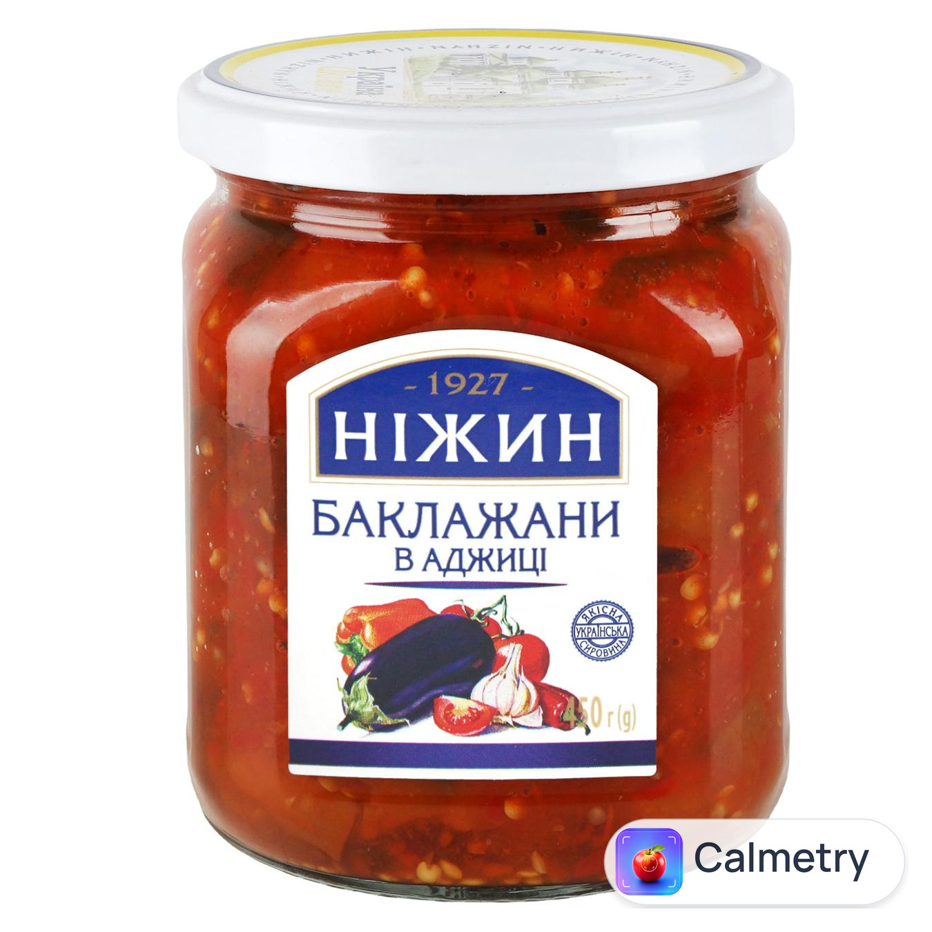 Баклажани Ніжин в аджиці 450г — фото продукту