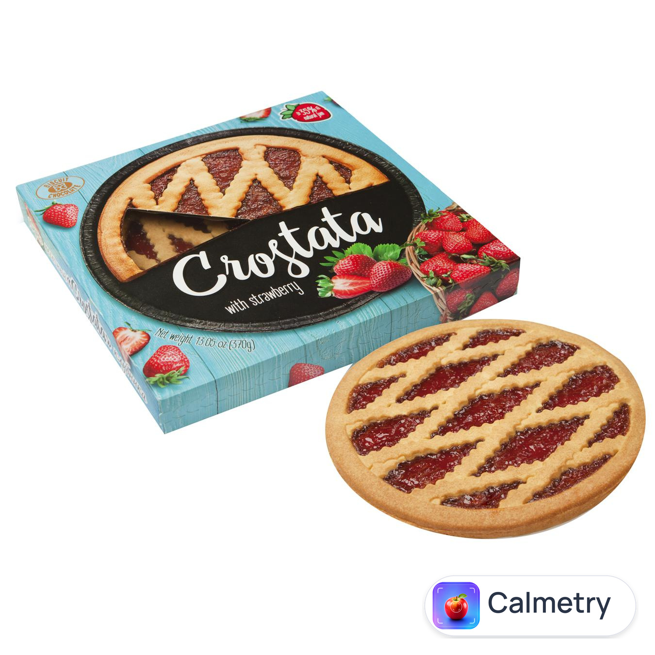 Пиріг Бісквіт-Шоколад Crostata Полуниця 370г