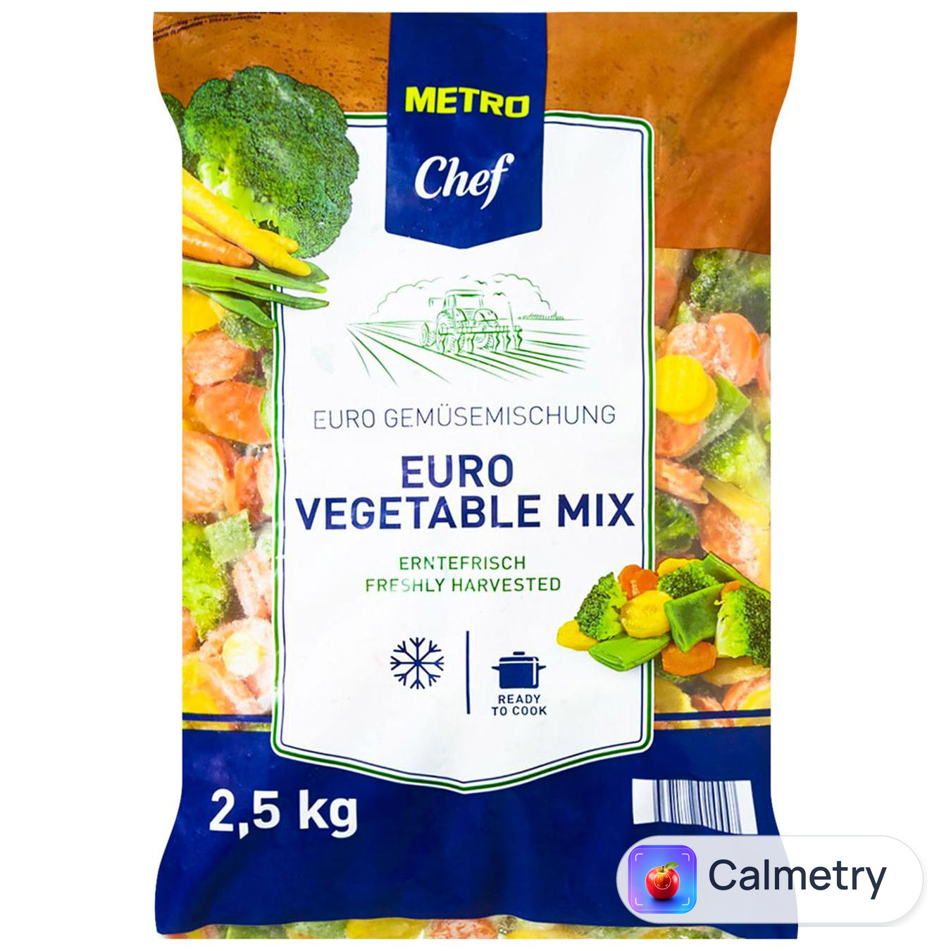 Суміш овочева Metro Chef Euro Mix заморожена 2,5кг