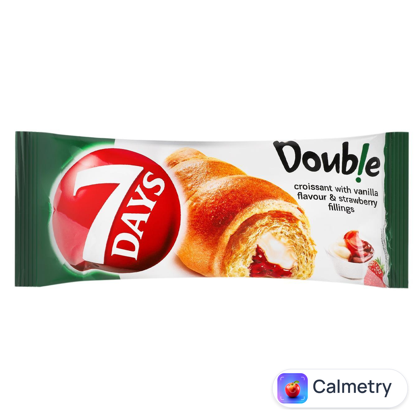 Круасан 7 Days Double зі смаком ванілі та полуниці 60г — фото продукту