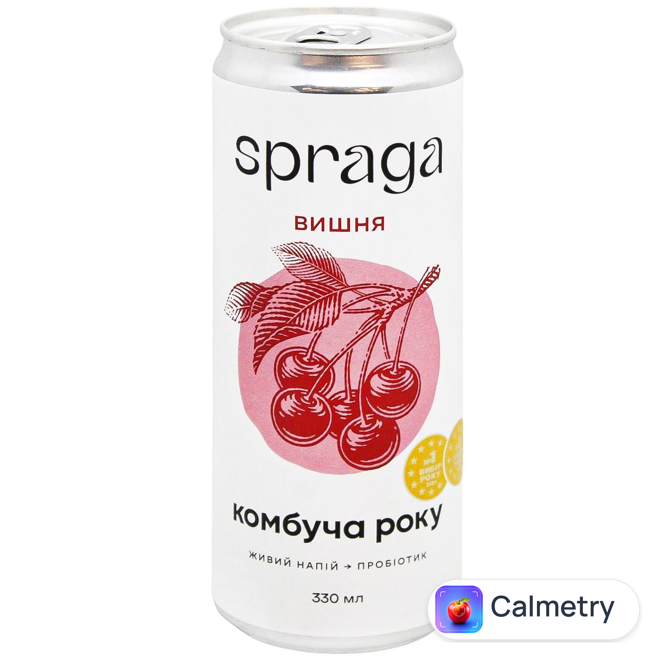 Комбуча Spraga Вишня 0,33л — фото продукту