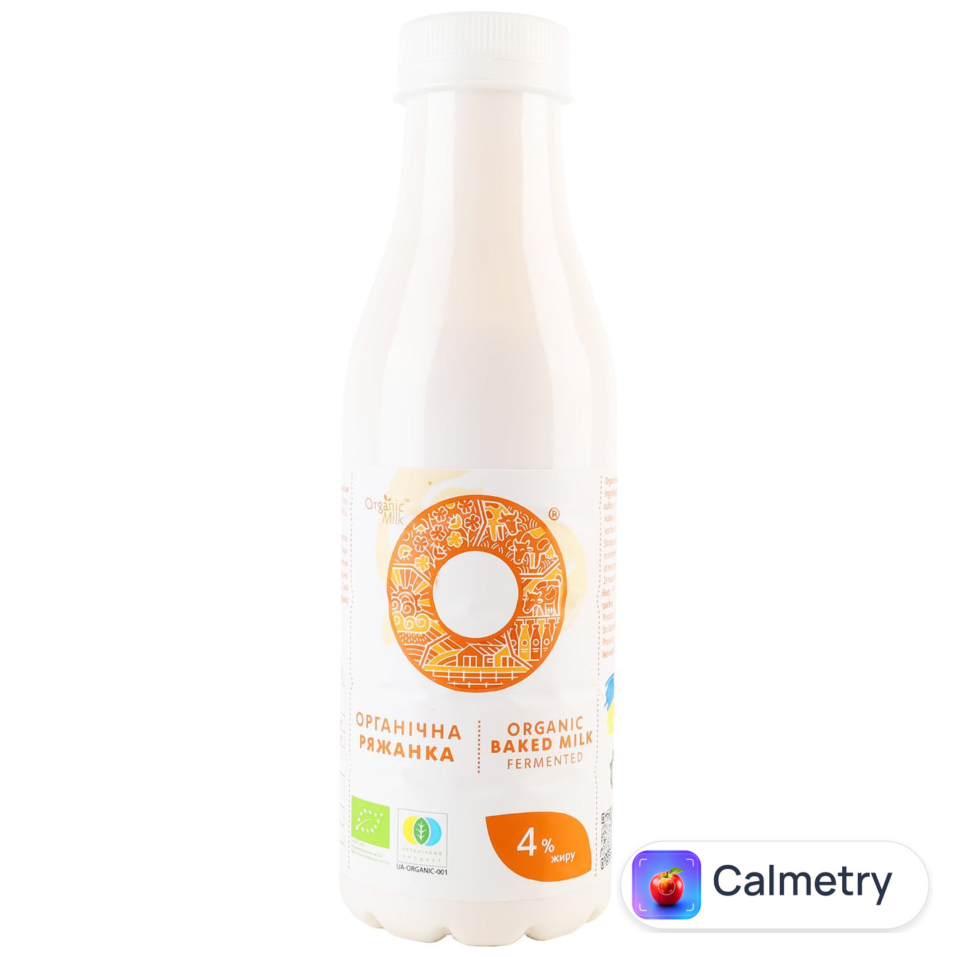 Ряжанка Organic Milk органічна 4% 450г — фото продукту