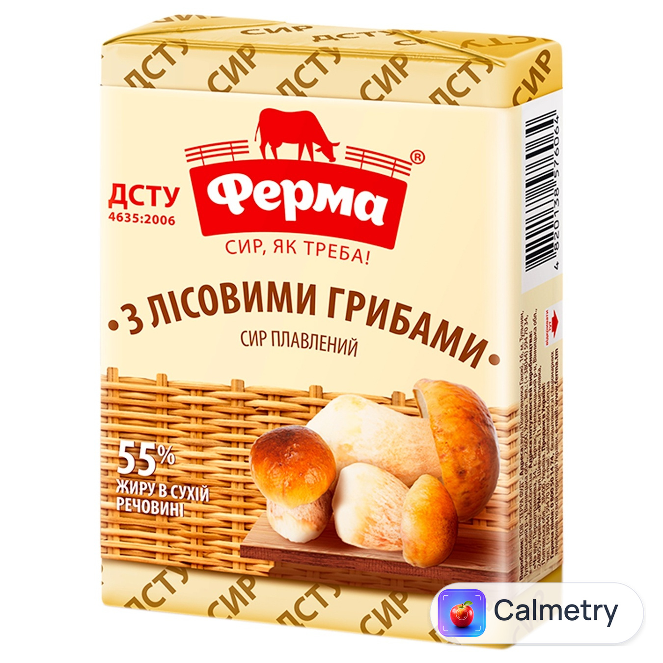 Сир плавлений Ферма з лісовими грибами 35% 70г