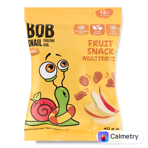 Снек Bob Snail мультифруктовий, 40г
