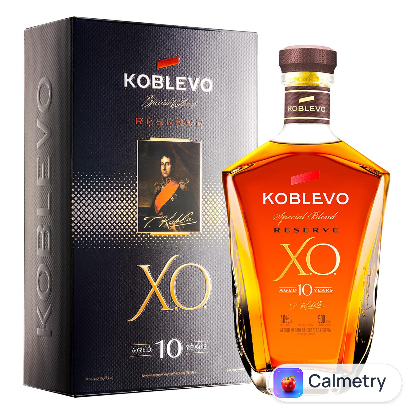 Бренді Koblevo Reserve XO 10 років 40% 0,5л