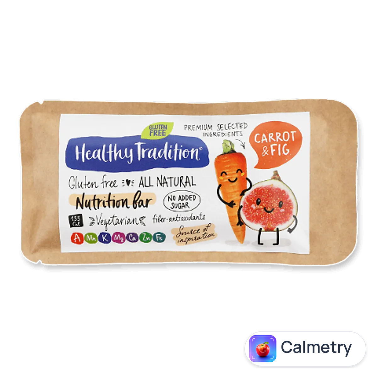 Батончик Healthy Tradition Nutrition bar морква-інжир 34г