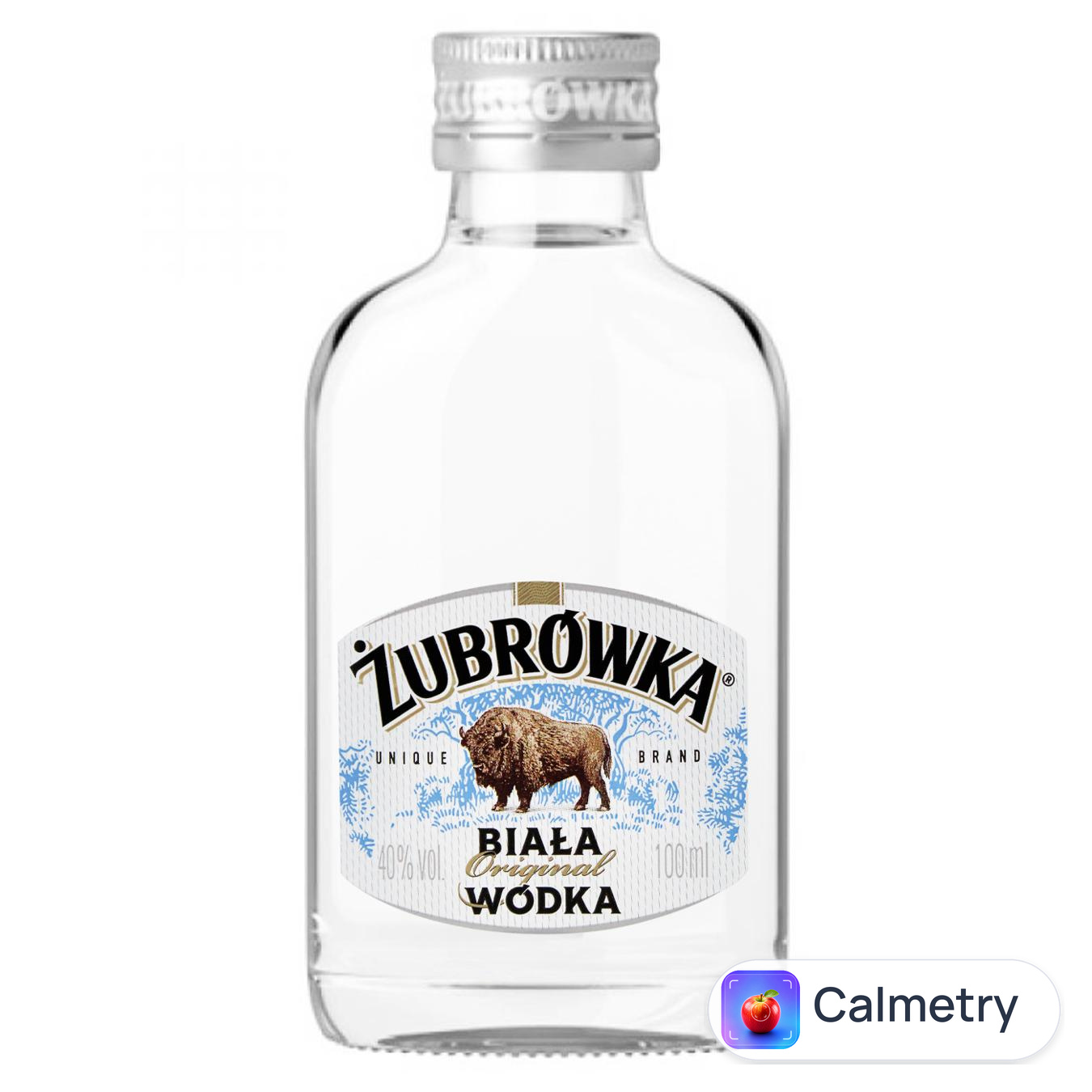 Горілка Zubrowka Biala 40% 100мл — фото продукту