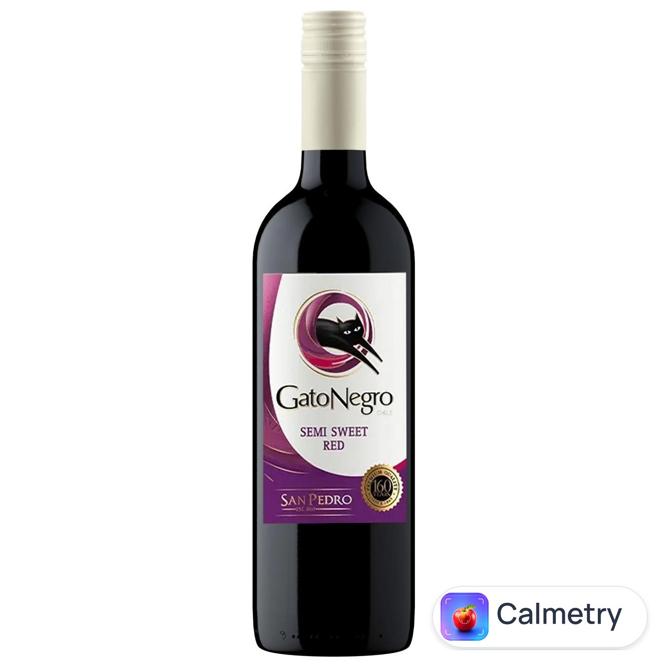 Вино Gato Negro червоне напівсолодке 10,5% 0,75л
