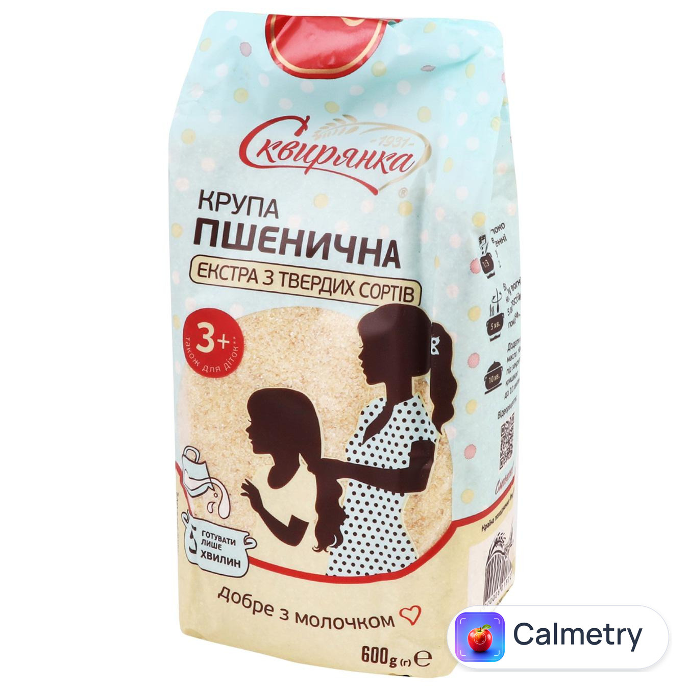 Крупа Сквирянка Екстра із зерна твердої пшениці 600г — фото продукту