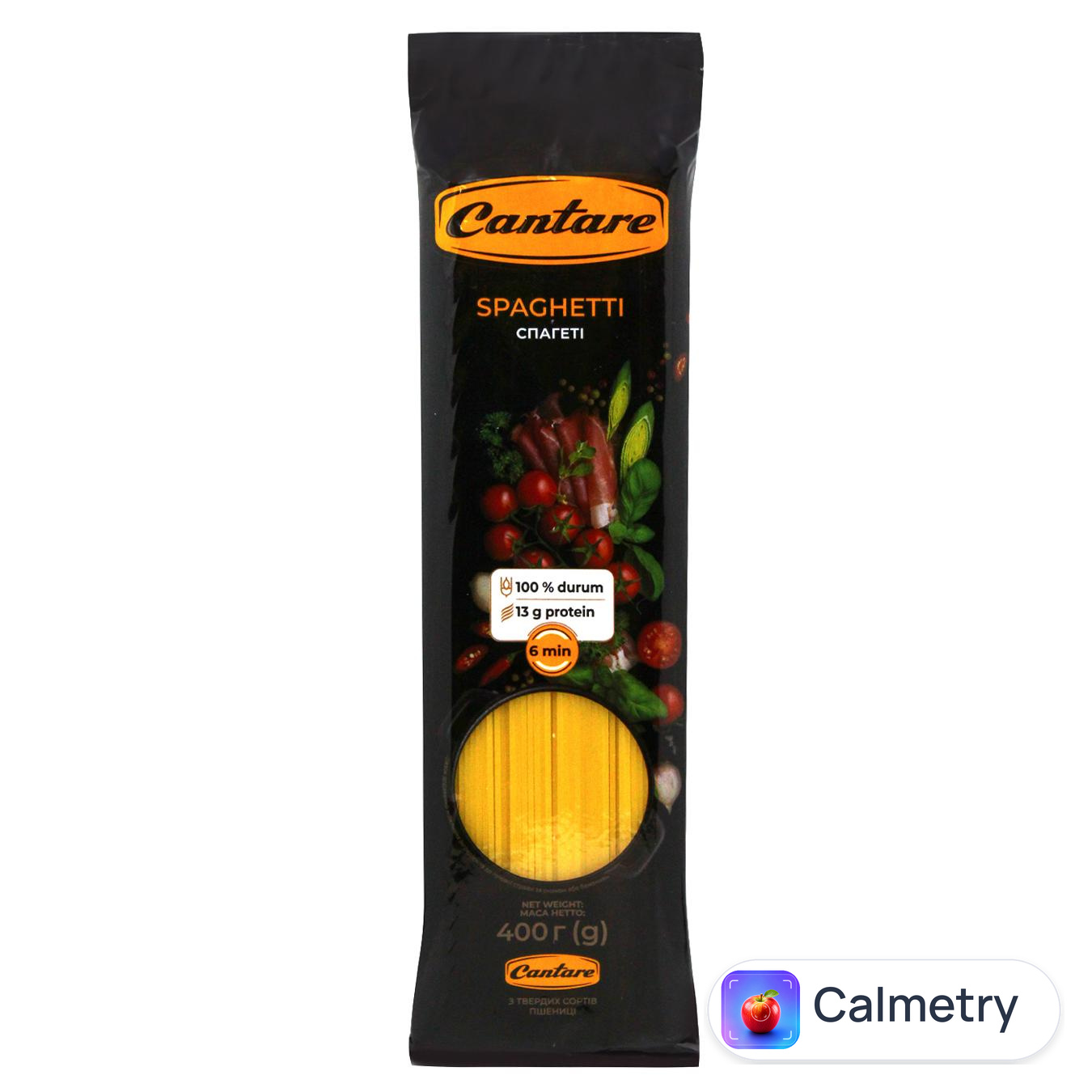 Макаронні вироби Cantare Спагетi 400г — фото продукту