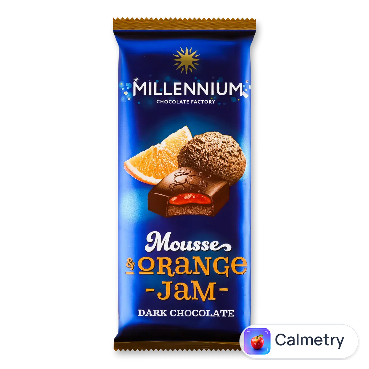 Шоколад чорний Millennium мус та апельсин 135г