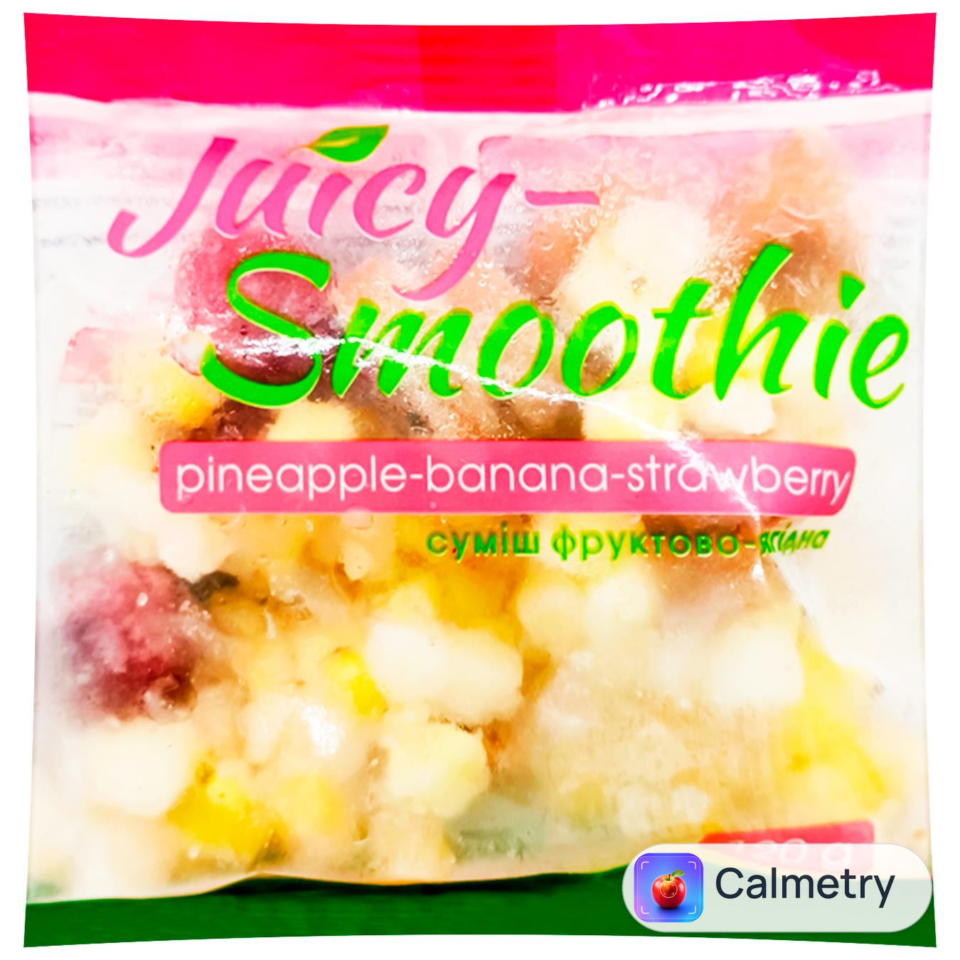 Смузі Gel Amo! Juicy ананас-банан-полуниця свіжоморожене 120г