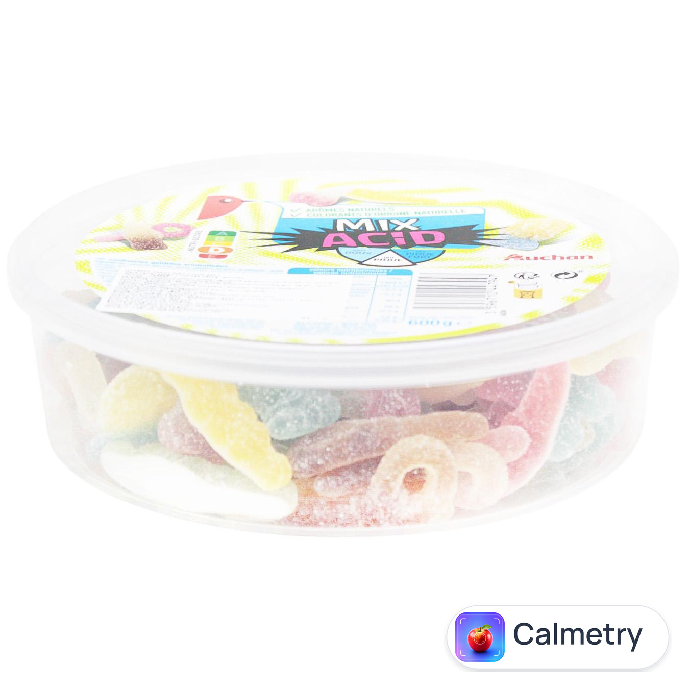 Цукерки Auchan Максі мікс кислі 600г