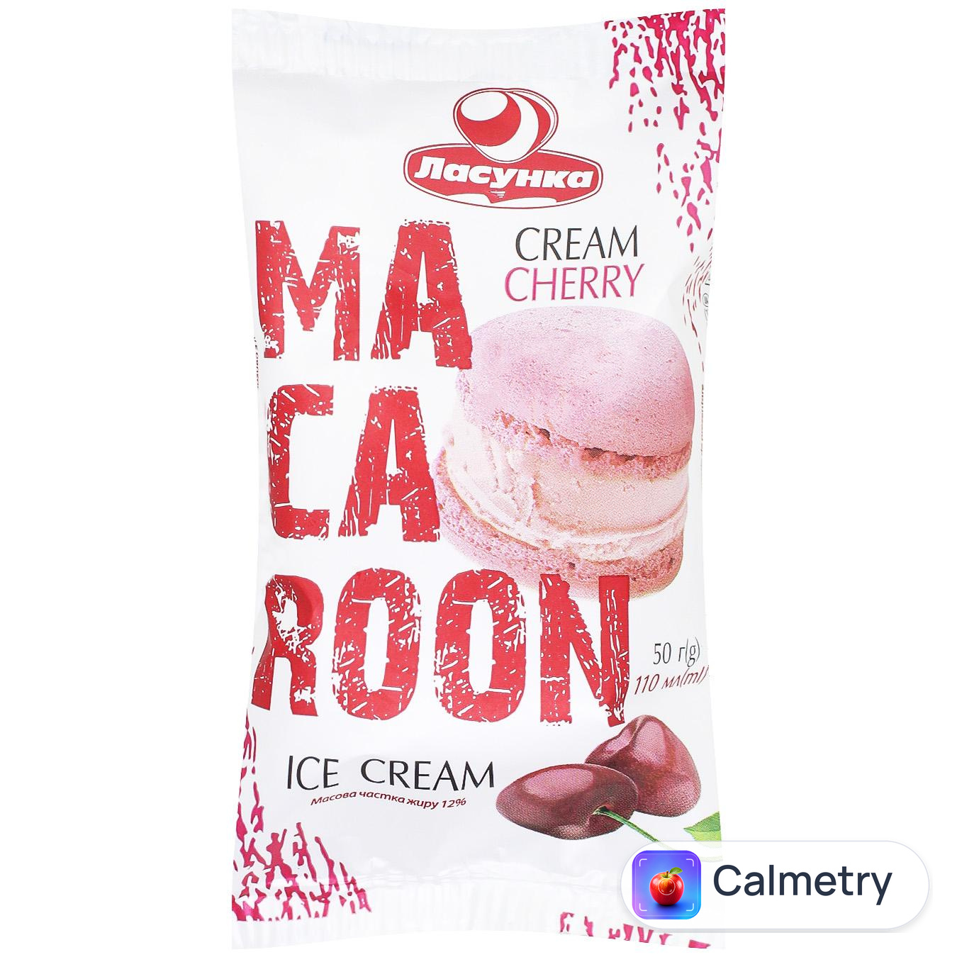 Морозиво Ласунка Macaroon Cream-cherry 50г