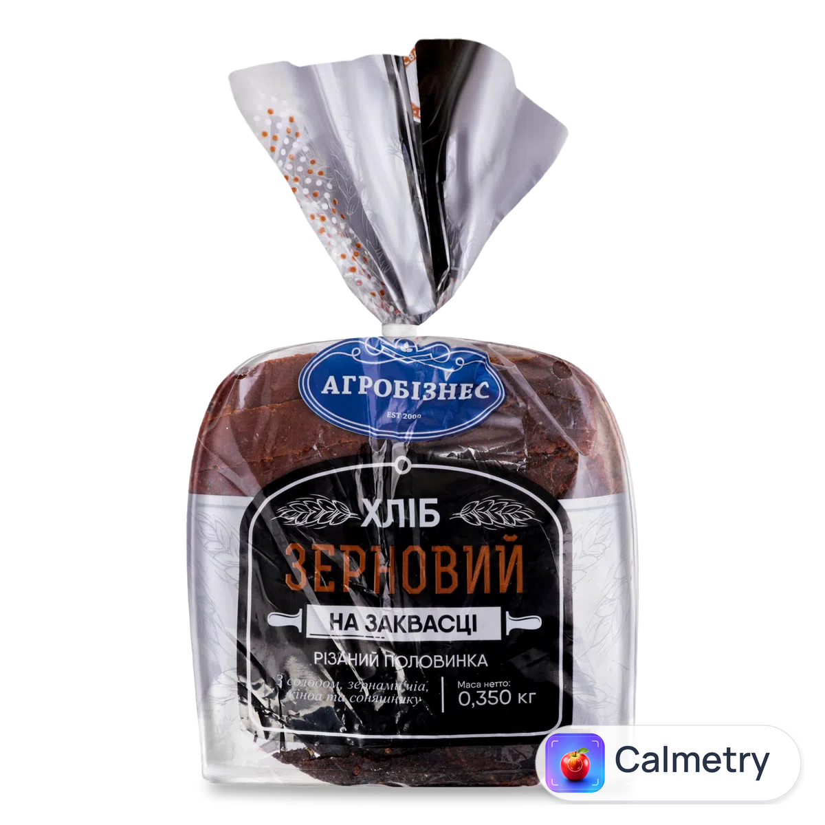 Xліб «Агробізнес» «Зерновий» бездріжджовий нарізаний 0,35кг
