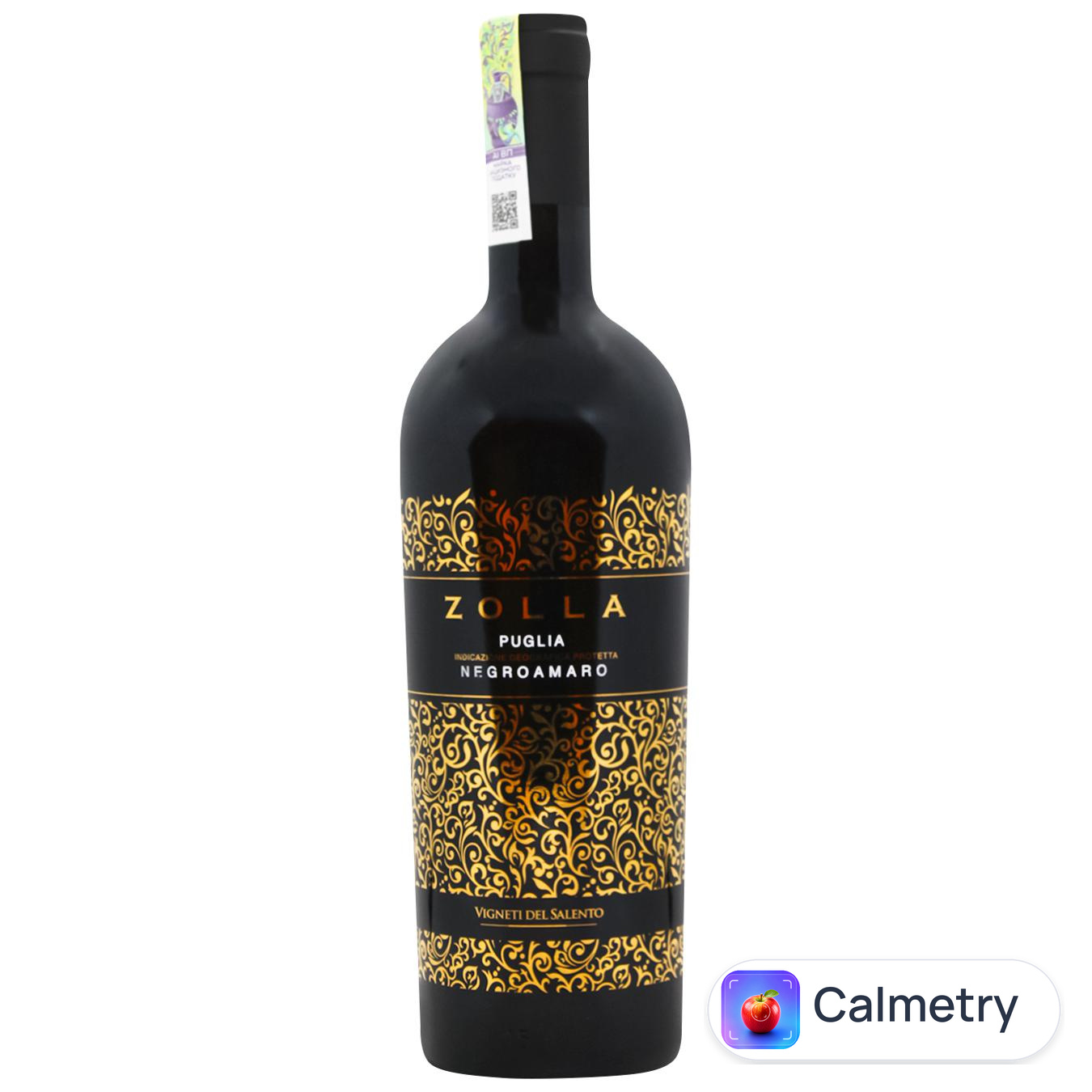 Вино Zolla Negroamaro червоне сухе 15,5% 0,75л