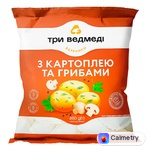 Вареники Три Ведмеді з картоплею та грибами 400г