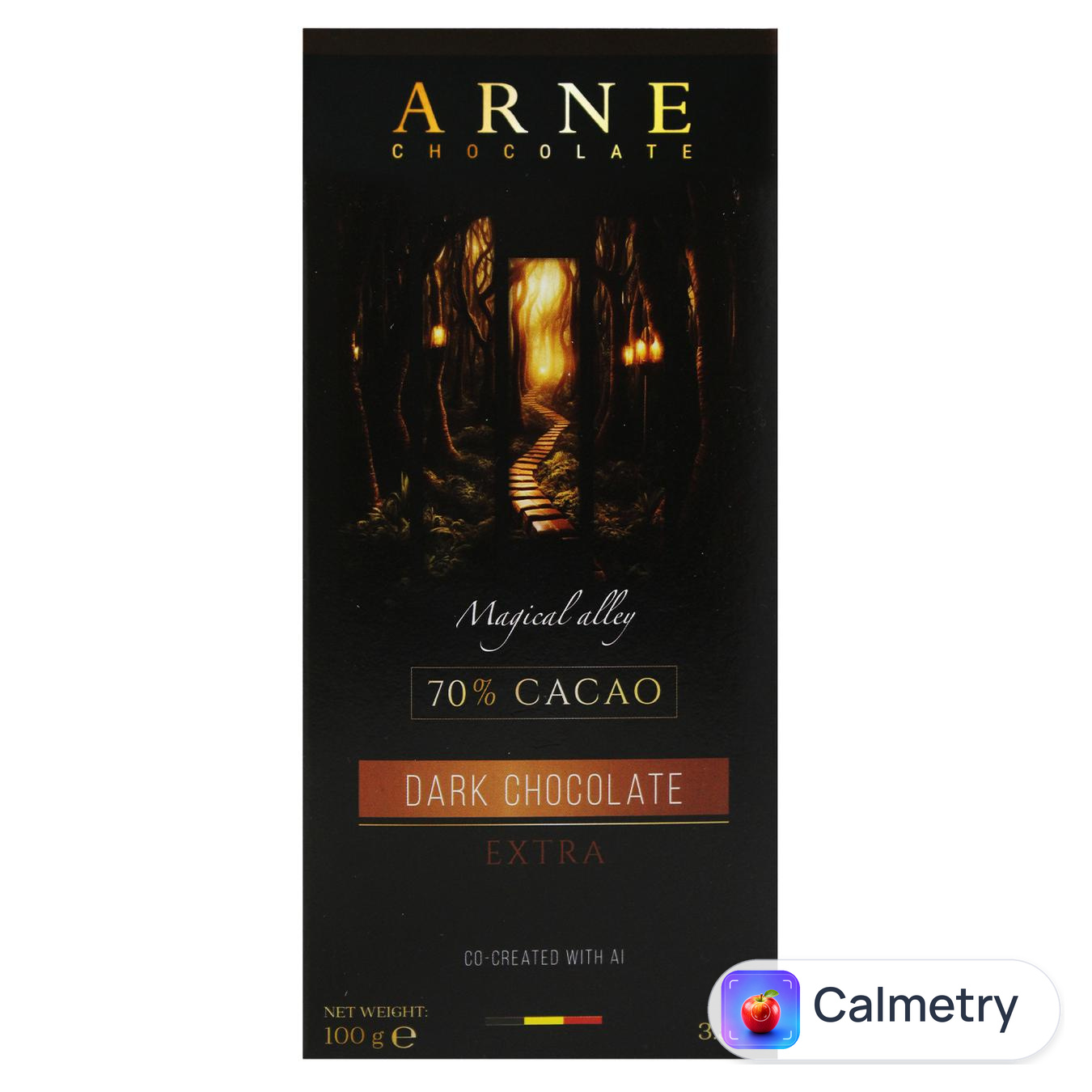Шоколад чорний Arne Extra какао 70% 100г — фото продукту