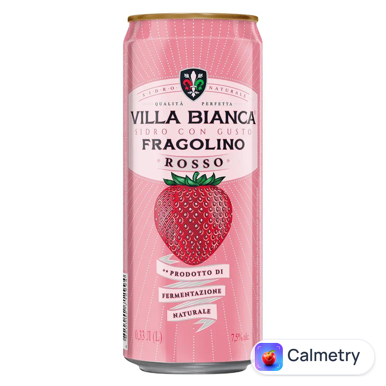 Сидр Villa Bianca Con Gusto Fragolino Rosso 7-8,5% 0,33л — фото продукту
