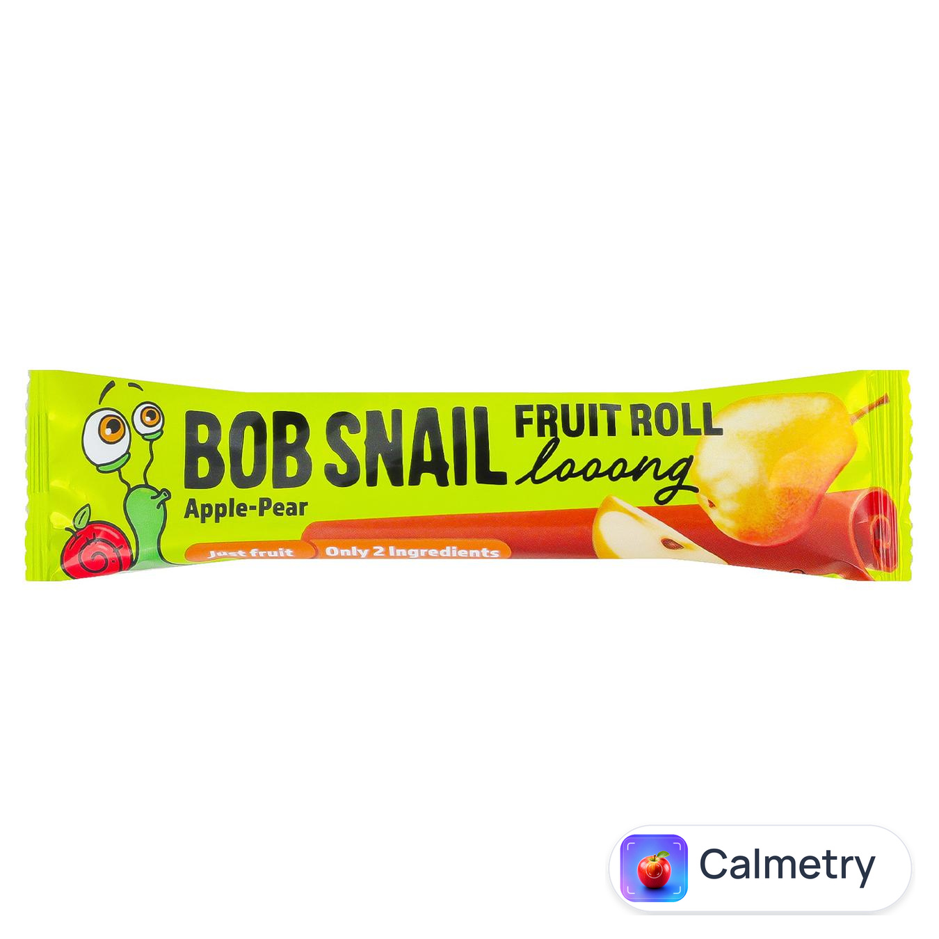 Цукерка фруктова Bob Snail Fruit Roll Дооовга Яблуко-груша 15г — фото продукту