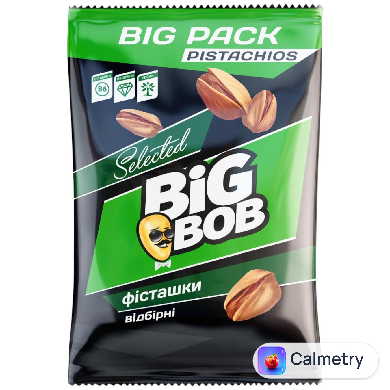 Фісташки Big Bob Відбірні смажені солоні 90г