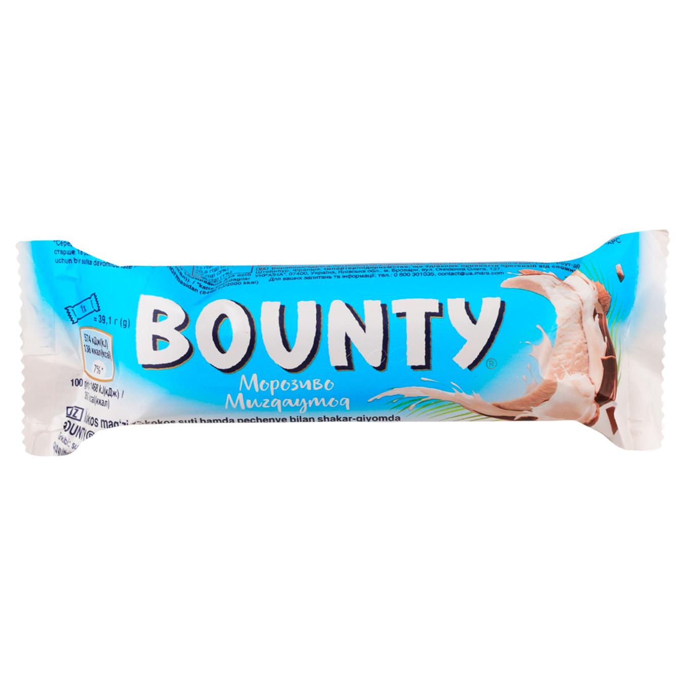 Морозиво Bounty 39.1г — фото продукту
