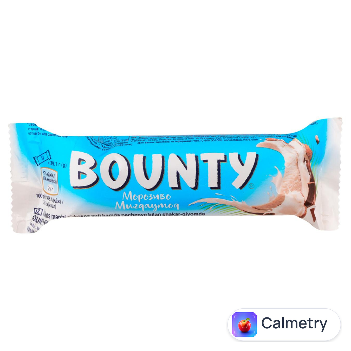 Морозиво Bounty 39.1г — фото продукту