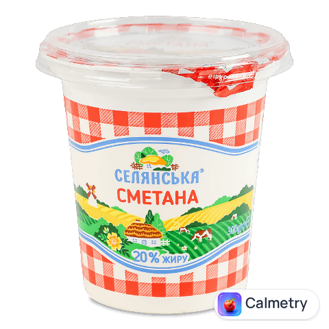 Сметана «Селянська» 20%, 300г