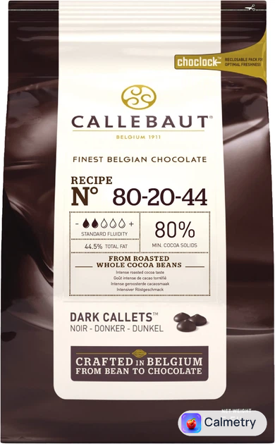Шоколад Callebaut Темний Power 80 у дропсах 2.5 кг