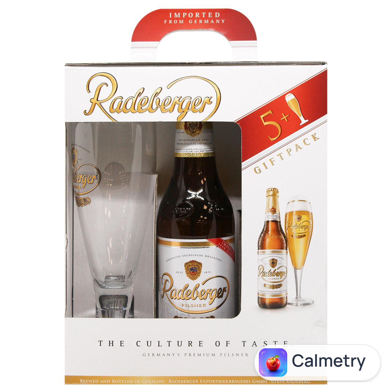 Пиво Radeberg 4,8% 5шт х 0,33л та бокал 0,2л — фото продукту