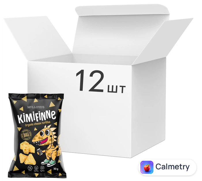 Упаковка снеків кукурудзяних Mclloyd's Kimifinne із сиром 30 г х 12 шт (0.36 кг)