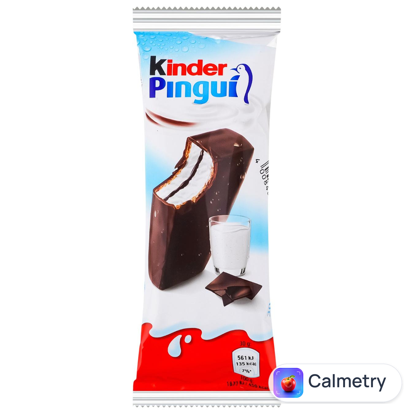 Тістечко Kinder Pingui бісквітне з молочною начинкою вкрите шоколадом 30г