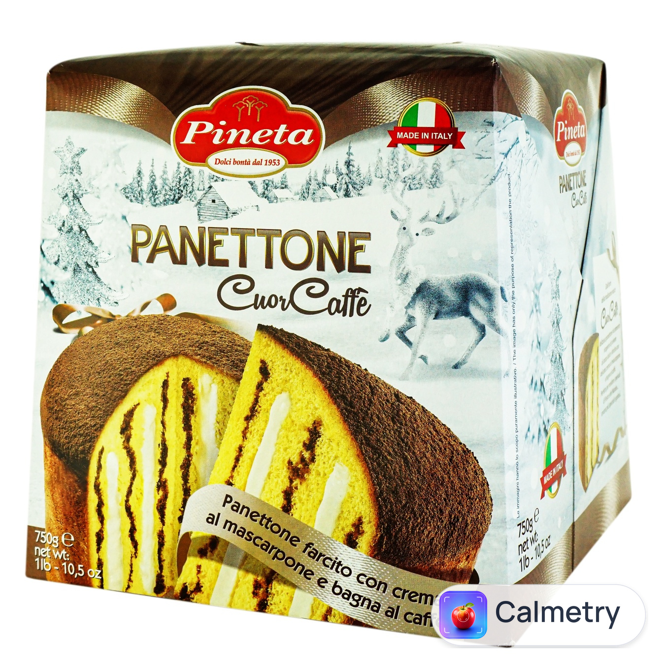 Кекс Pineta Panettone з кавовим кремом 750г