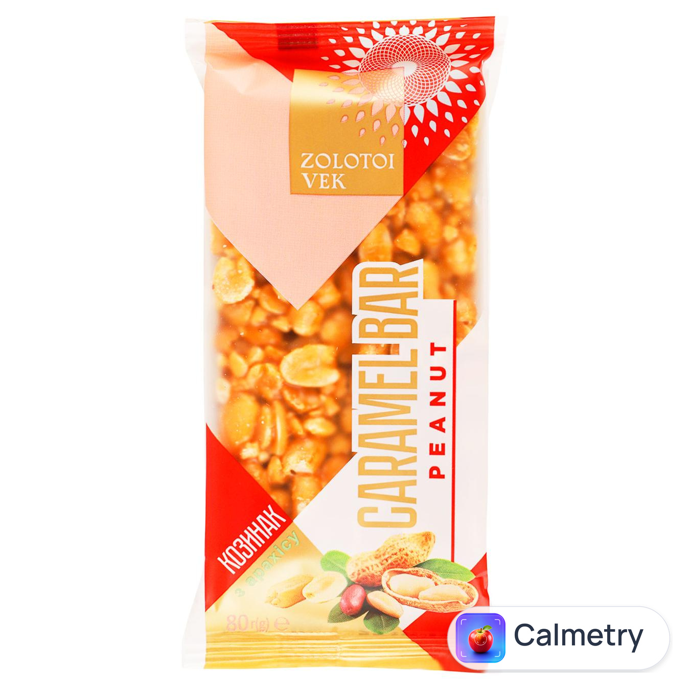 Козинак Zolotoi Vek Caramel Bar з арахісу 80г