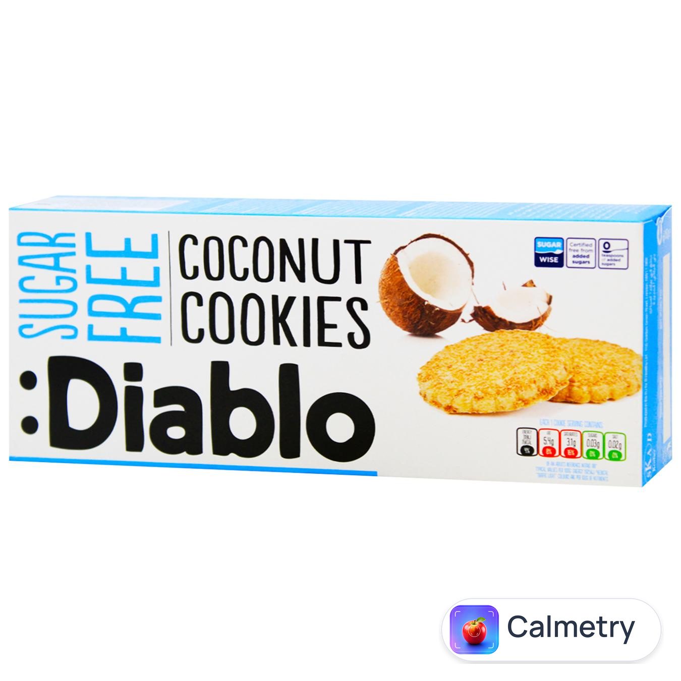 Печиво Diablo кокосове без цукру 150г