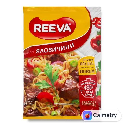Локшина швидкого приготування Reeva зі смаком яловичини 85г