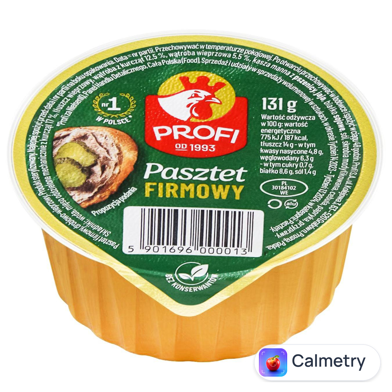 Паштет Profi Фірмовий з курячим м'ясом 131г — фото продукту