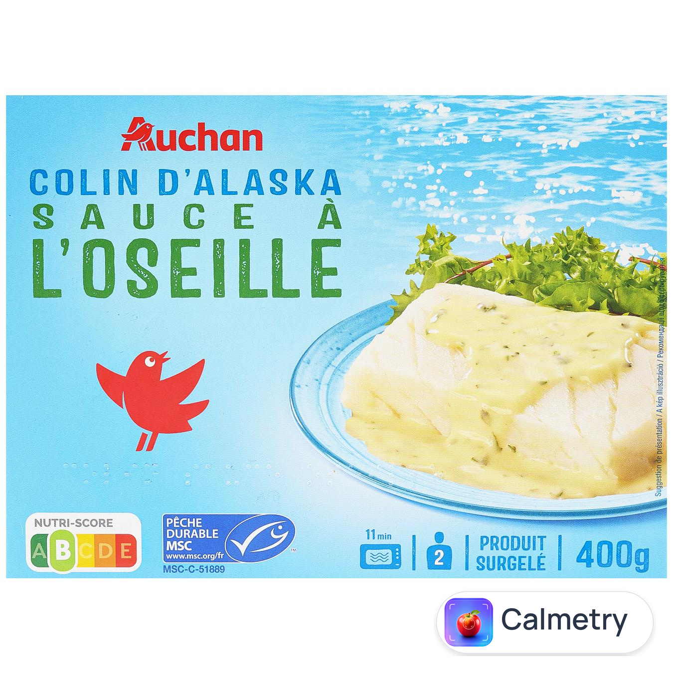 Риба Auchan в соусі з щавлю заморожена 400г