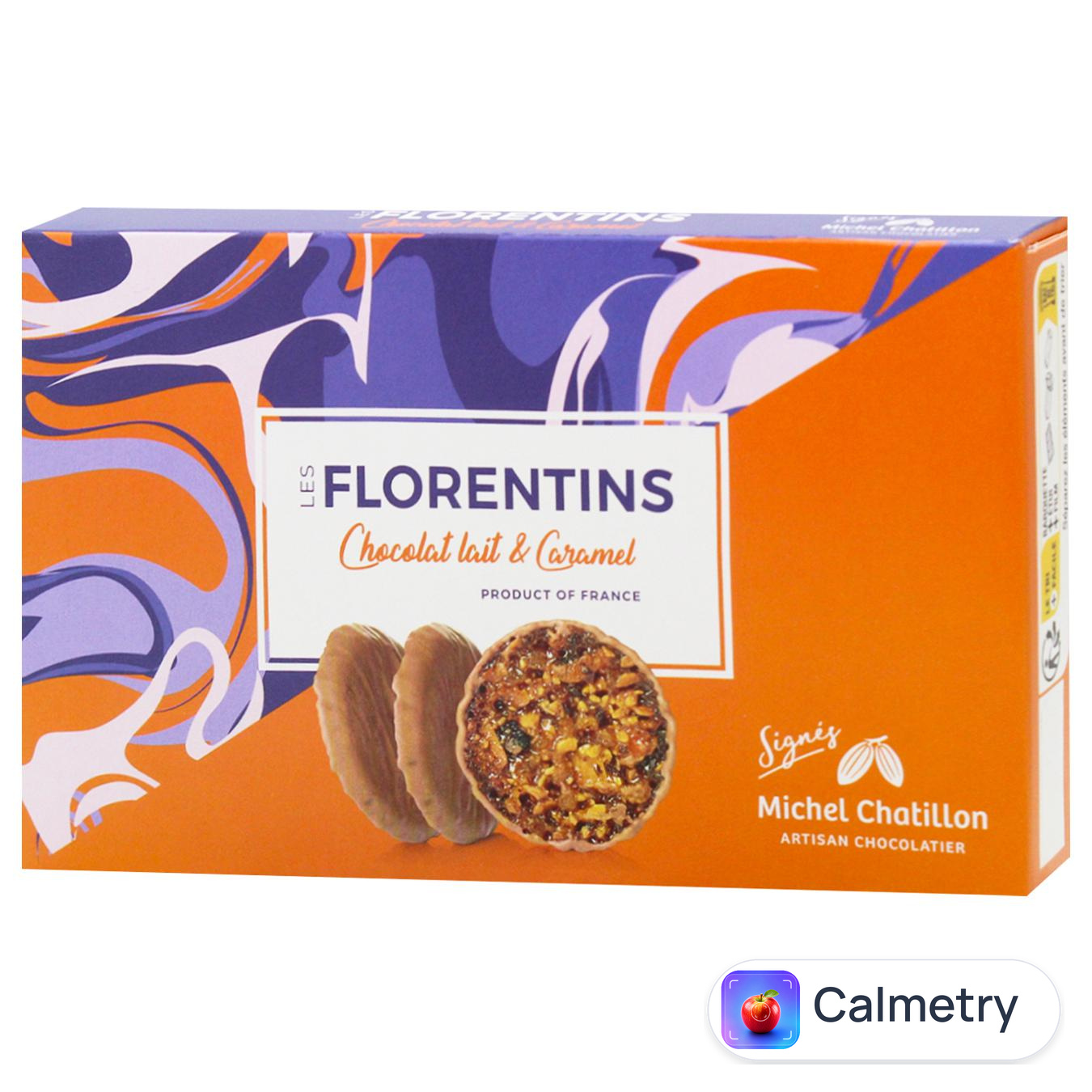 Печиво Maison de Florentins Флорентіні в молочному шоколаді з карамеллю та мигдалем 100г