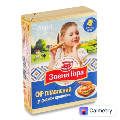 Сир плавлений «Звени Гора» зі смаком креветки 36%