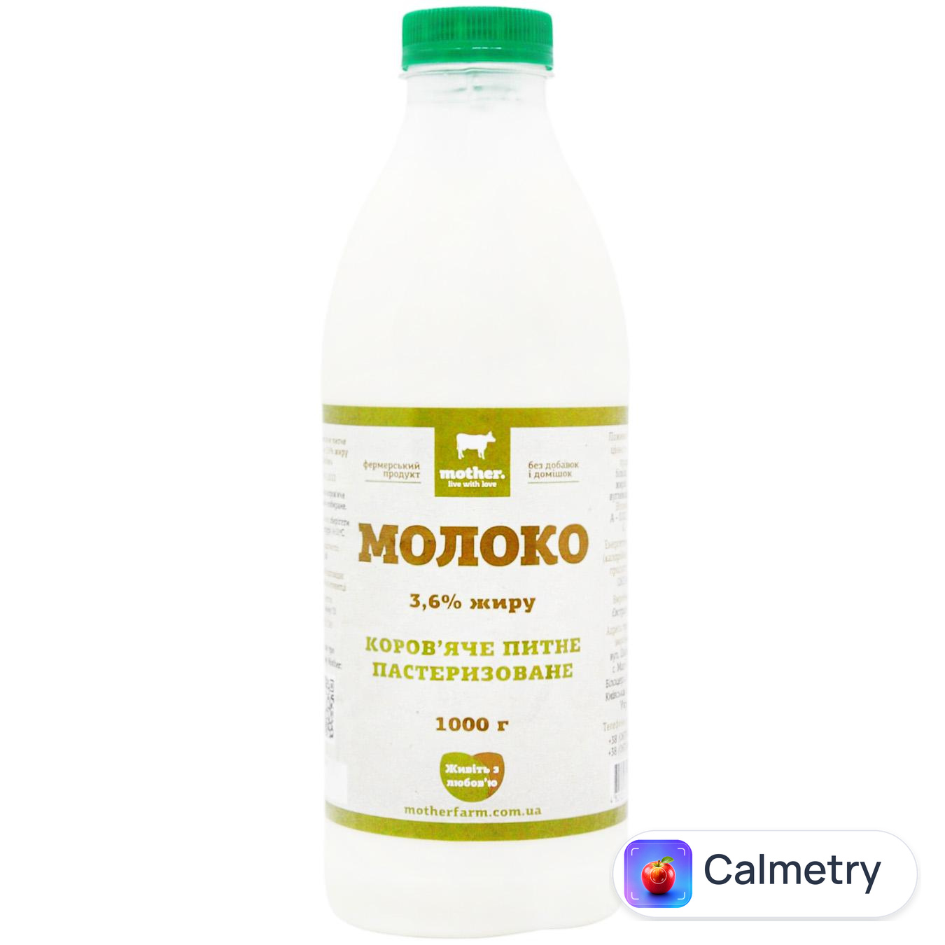 Молоко Mother пастеризоване 3,6% 1кг