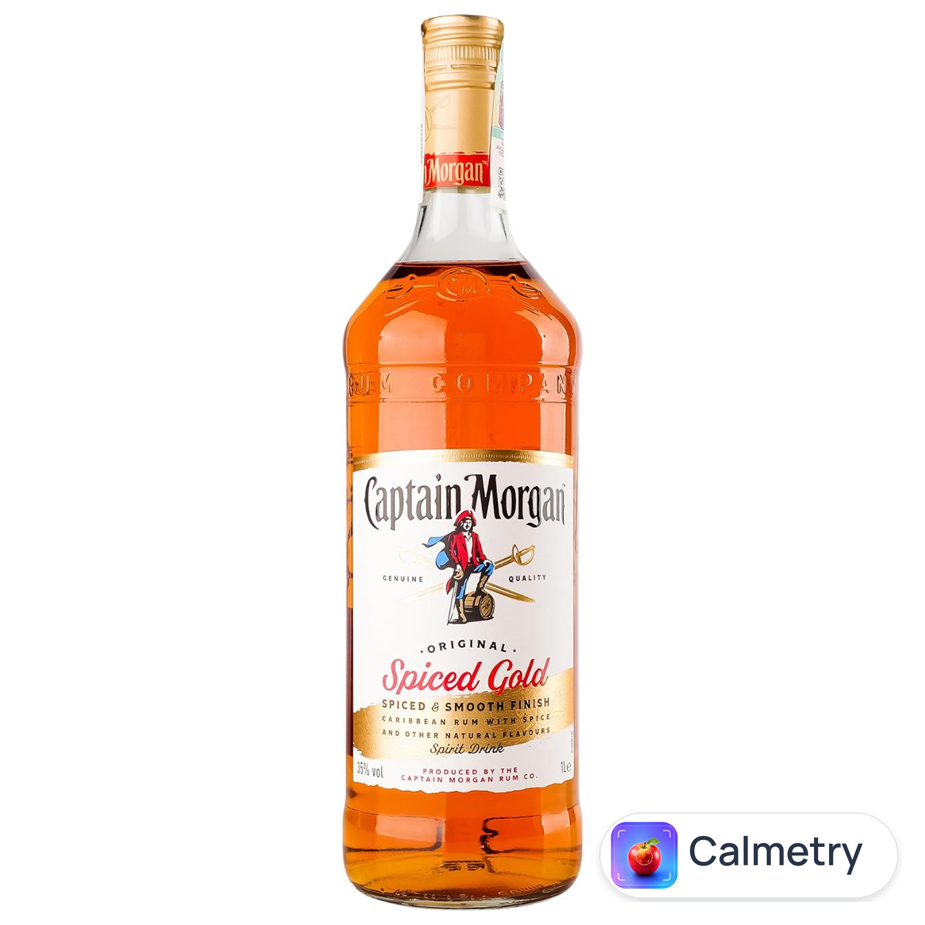 Ромовий напій Captain Morgan Spiced Gold 35% 1л — фото продукту