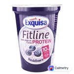 Крем-йогурт Exquisa Fitline протеїновий чорниця 10% 400г