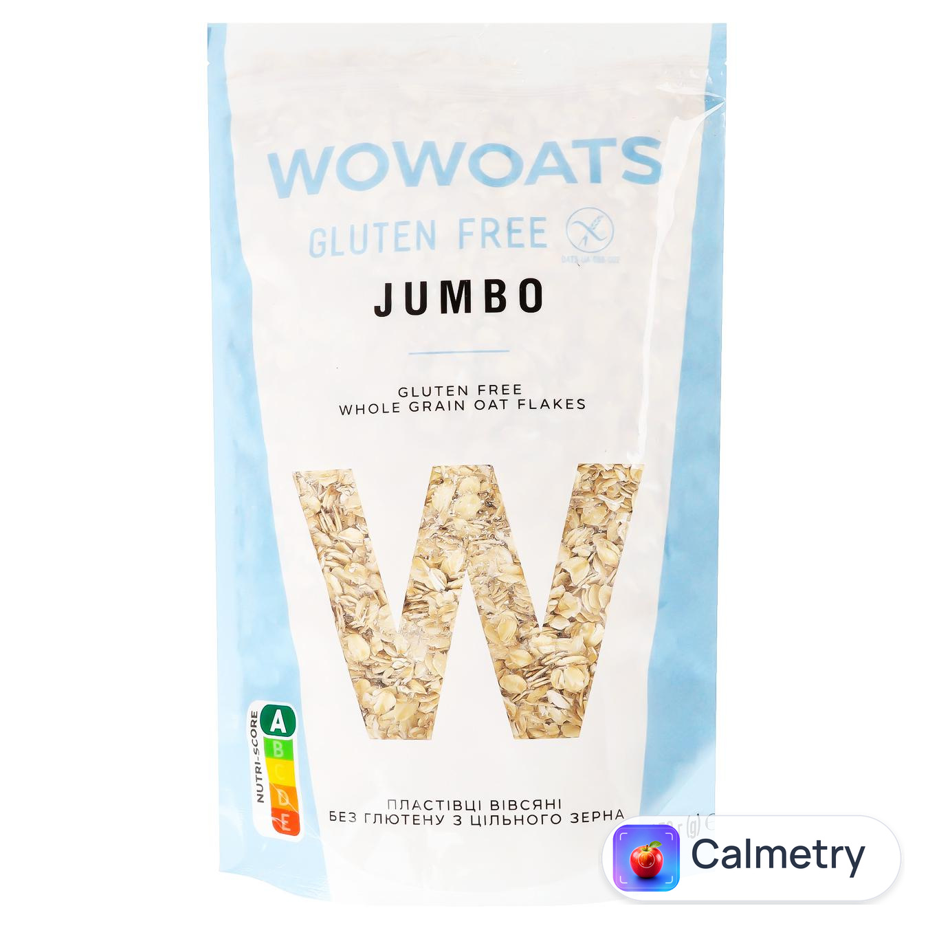 Пластівці вівсяні Wowoats Jumbo без глютену 450г