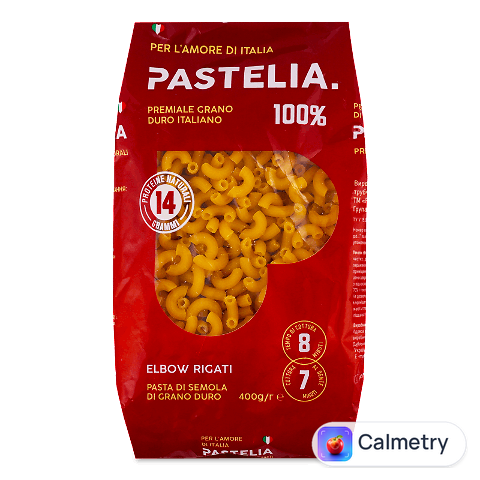 Вироби макаронні Pastelia Elbow Rigati, 400г