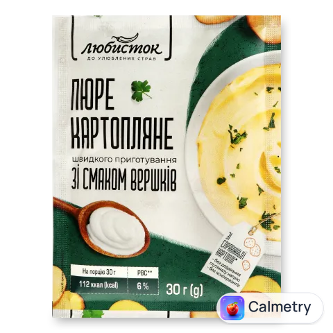 Пюре «Любисток» картопляне зі смаком вершків